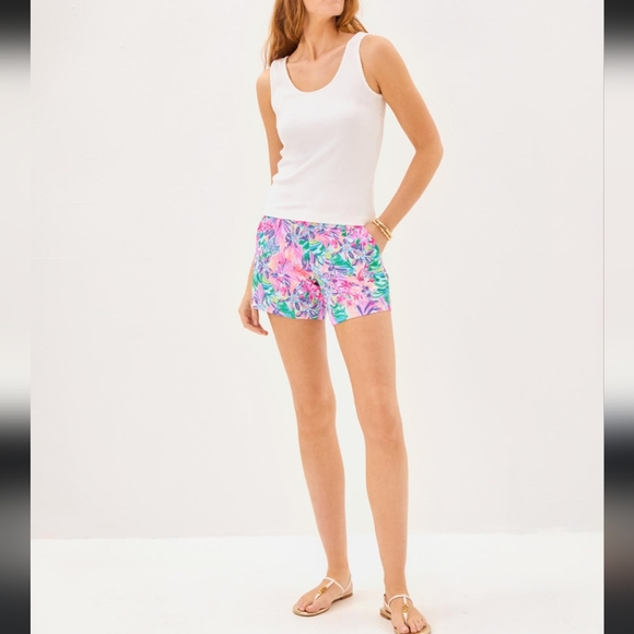 Lilly Pulitzer Pants - Lilly Pulitzer Callahan Short Knit Agate Green Safari Sighted